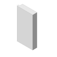 Šamotová deska spodní, pravá KV DYNAMIC B 3G 38.50.01 